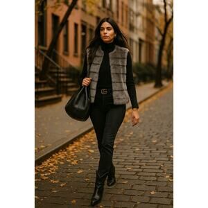 JOIE Sterling Faux Fur Vest | Cottagecore Boho Dreamy Soft Fall Layering Piece